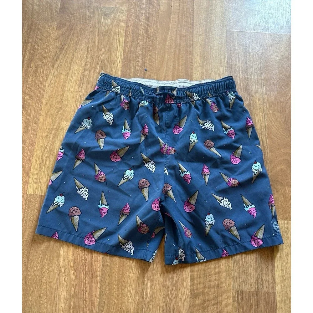 Abercrombie & Fitch boys Blue Ice Cream Cone Swim Trunks